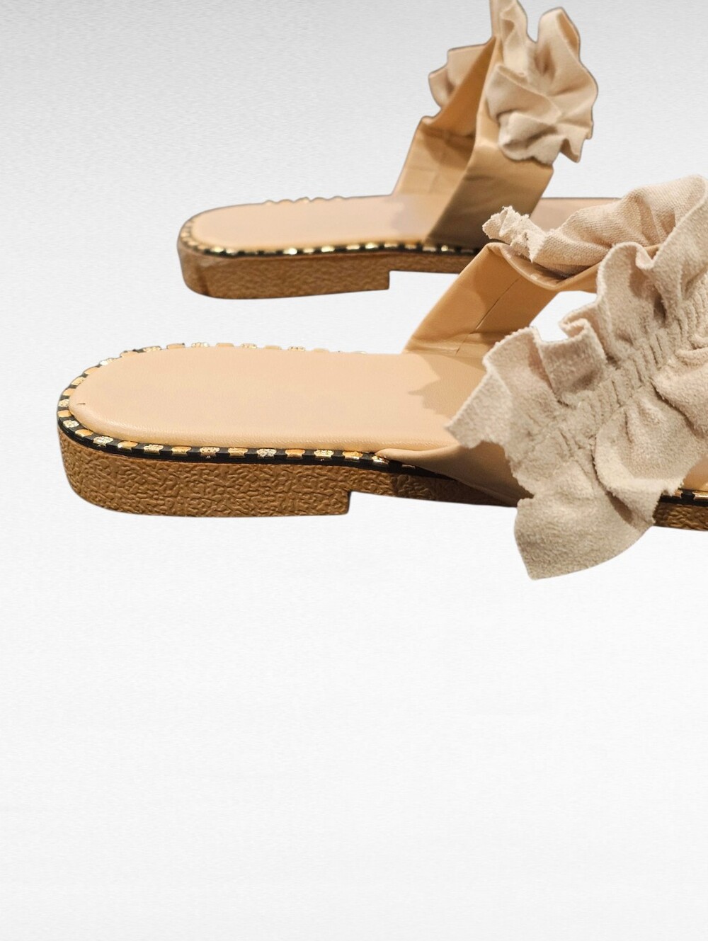 Boho Pineapple Ruffle Sandals Size 9 - Picture 10 of 15